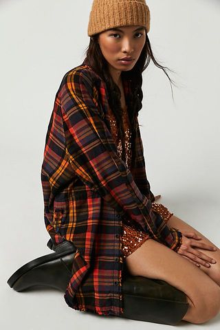 We the Free + We the Free Summer Daydream Plaid Buttondown