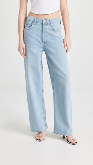 Agolde + Low Slung Baggy 30.5-Inch Jeans