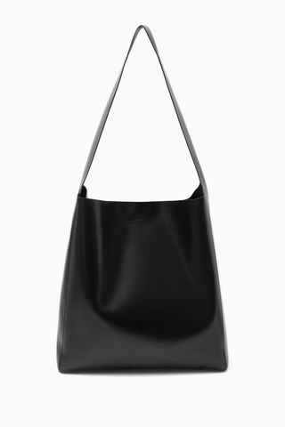 COS + Slouchy Shoulder Bag-Leather