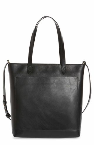 Madewell + The Zip Top Medium Transport Leather Tote