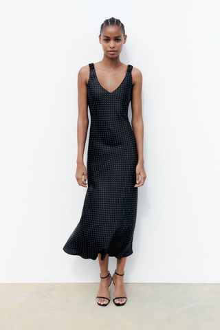 Zara + Polka Dot Slip Dress