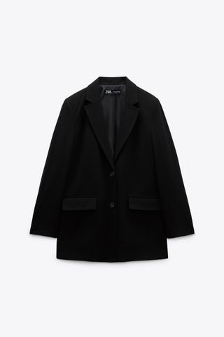 Zara + Oversized Straight Cut Blazer