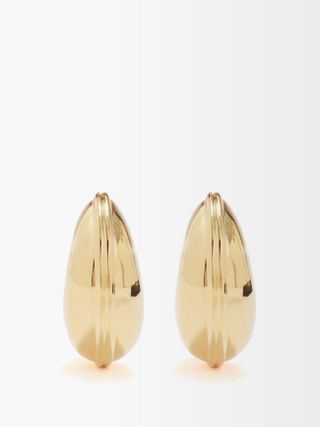 Missoma + Ridged 18kt Gold-Plated Earrings
