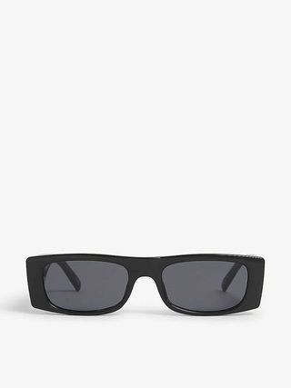 Le Specs + Recovery Rectangular-Frame Recyclable-Acetate Sunglasses