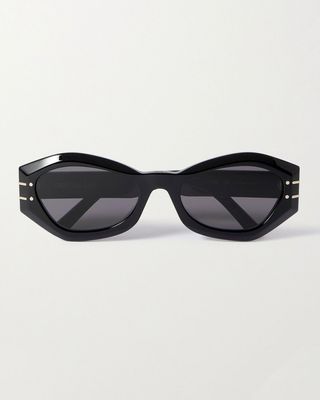 Dior + Cat-Eye Acetate Sunglasses