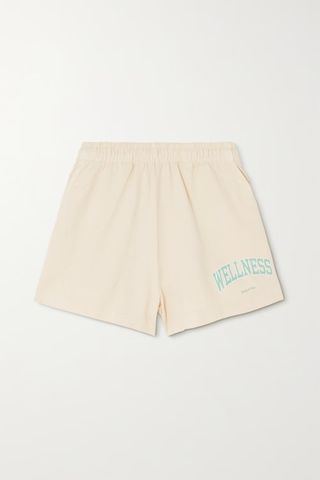 Sporty & Rich + Wellness Ivy Printed Cotton-Jersey Shorts