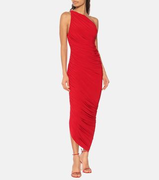 Norma Kamali + Diana Jersey One-Shoulder Midi Dress