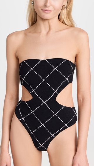 Devon Windsor + Giselle Full-Piece Swimsuit