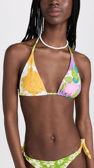 Alemais + Elora String Tri Bikini Top