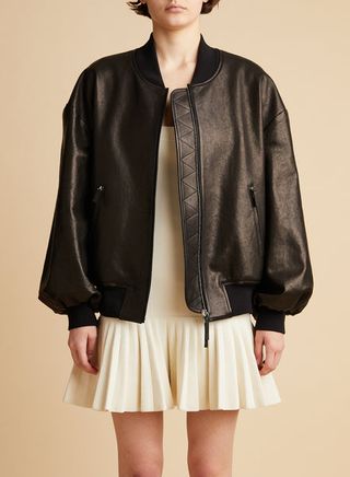 Khaite + The Cici Jacket in Black Leather