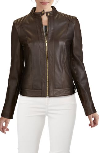Cole Haan + Racer Leather Jacket