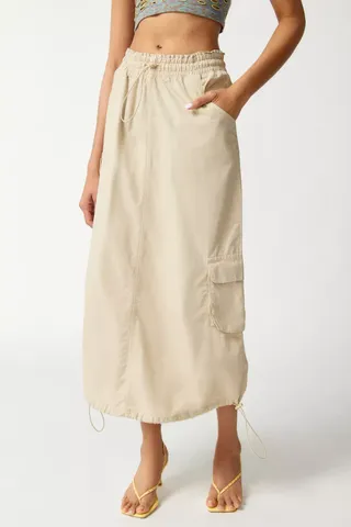 Urban Outfitters + UO Ryder Cargo Midi Skirt