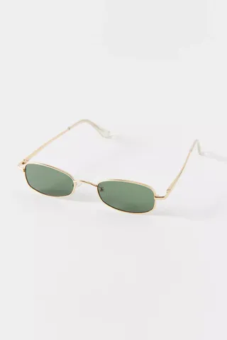 Urban Outfitters + River 90s Slim Rectangle Sunglasses