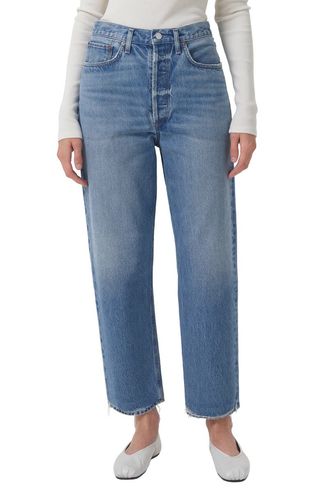 Agolde + '90s Crop Loose Straight Leg Organic Cotton Jeans