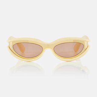 Bottega Veneta + Hem Oval Sunglasses