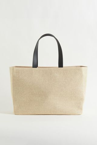 H&M + Straw Beach Bag
