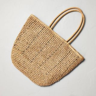 Hearth & Hand + Natural Woven Market Bag