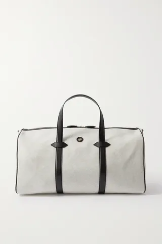 Paravel + Main Line Duffel Vegan Leather-Trimmed Canvas Weekend Bag
