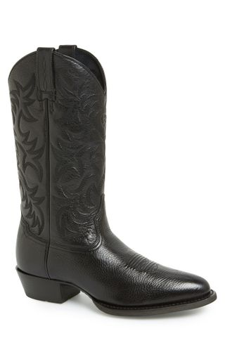 Ariat + 'Heritage' Leather Cowboy R-Toe Boot