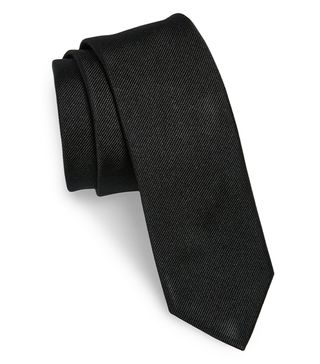 Boss + Solid Silk Skinny Tie