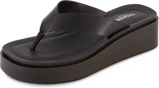 Cushionaire + Pippin Thong Platform Sandal With Memory Foam