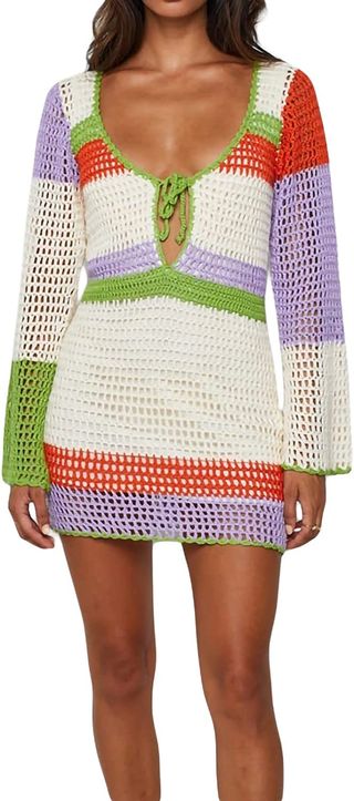 Alyweatry + Crochet Mini Dress