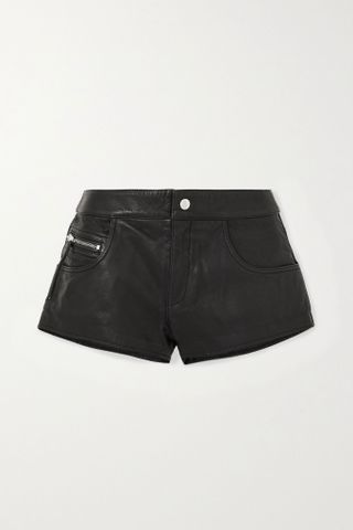 Isabel Marant + Cladia Leather Shorts