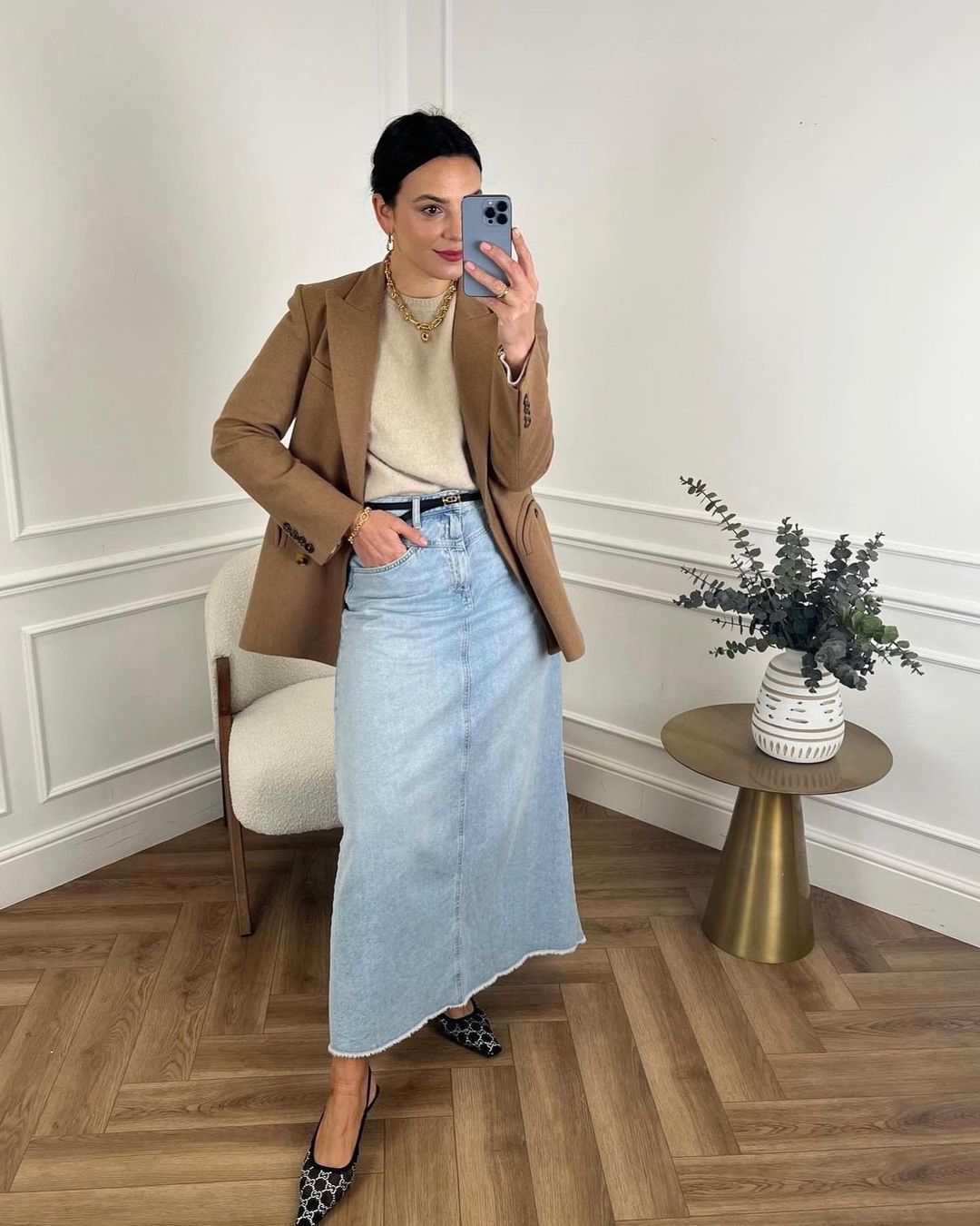 The Denim Skirt So Good Fashion People Are Obsessed | Who What Wear