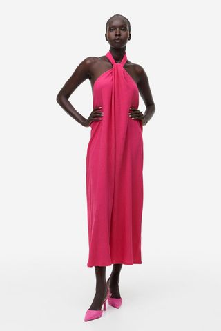 H&M + Long Halterneck Dress