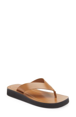 The Row + Ginza Wedge Flip Flop