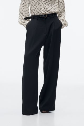 Zara + Wide Leg Pants with Darts