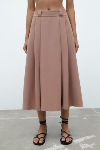 Zara + Voluminous Midi Skirt