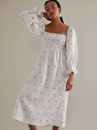 Sleeper + Atlanta Linen Midi Dress