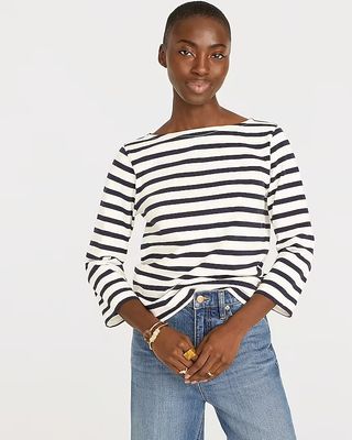 J.Crew + Classic-Fit Boatneck Top