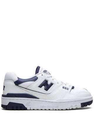 New Balance + 550 "White/Navy" Sneakers