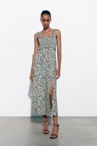 Zara + Linen Blend Dress