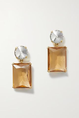 Roxanne Assoulin + Gold-Tone Crystal Earrings