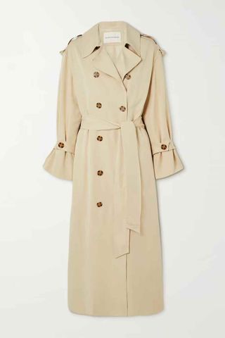 By Malene Birger + Alanis Belted Double-Breasted Lenzing ECOVERO-Blend Twill Trench Coat