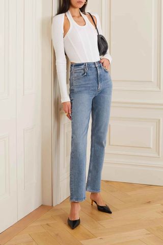 Agolde + + Net Sustain High Rise Stovepipe Organic Slim-Leg Jeans