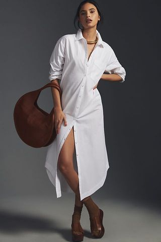 Maeve + The Soren Long-Sleeve Shirt Dress