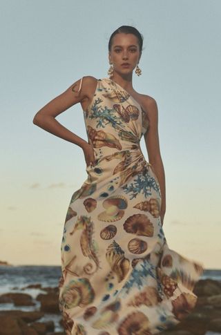 Sonya + Nour Seashell Maxi Dress