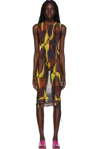 Louisa Ballou + Ssense Exclusive Multicolor Heatwave Midi Dress