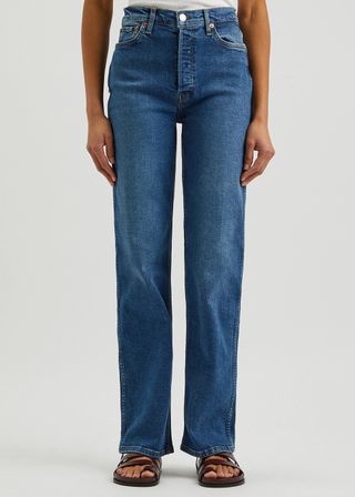Re/Done + 90's Straight-Leg Jeans