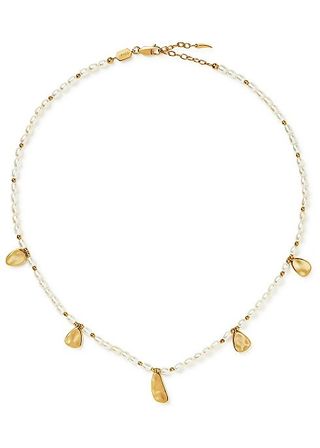 Missoma + Pearl-Embellished 18kt Gold-Plated Necklace