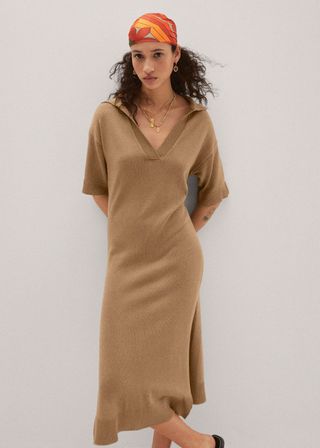 Mango + Knitted Dress With Opening