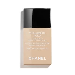 Chanel + Vitalumière Aqua Ultra-Light Skin Perfecting Sunscreen Makeup Broad Spectrum SPF 15