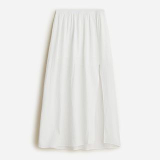 J.Crew + Side-Slit Soft Gauze Maxi Skirt