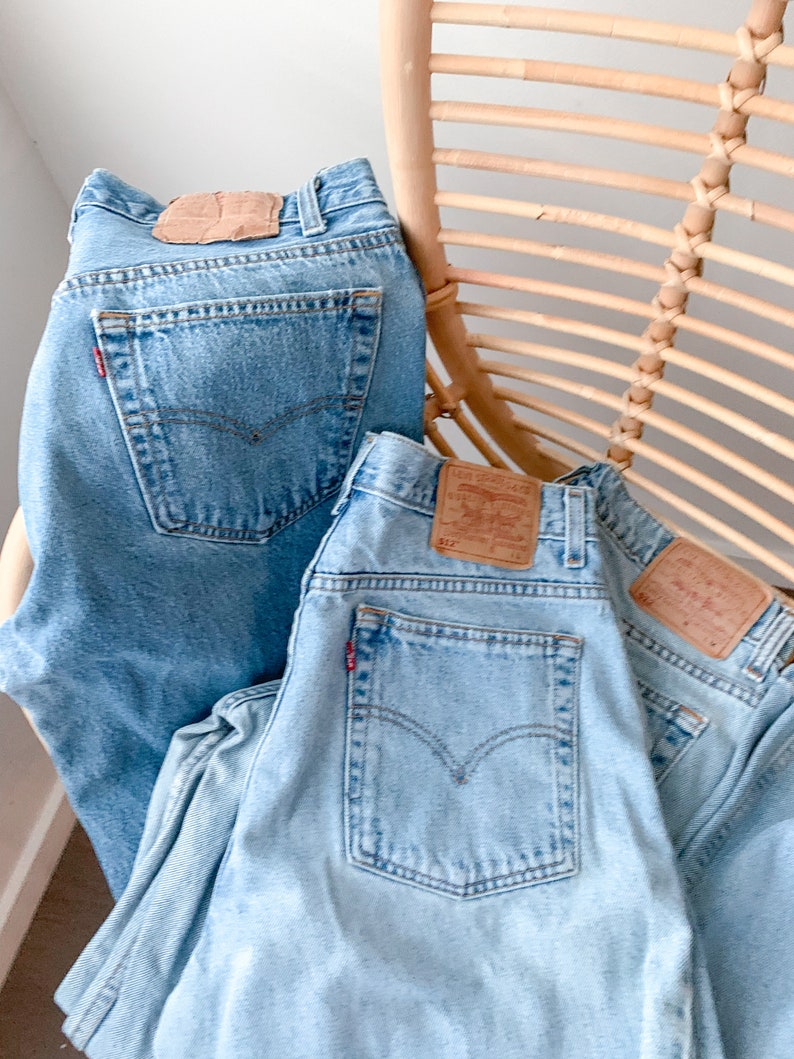 Etsy + Vintage Levi's High Waisted/ Mid Waisted Denim Mom Jeans
