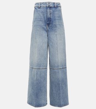 Khaite + Isla High-Rise Wide-Leg Jeans