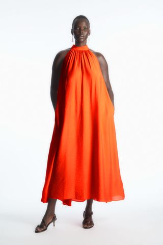 COS + Halterneck Maxi Dress